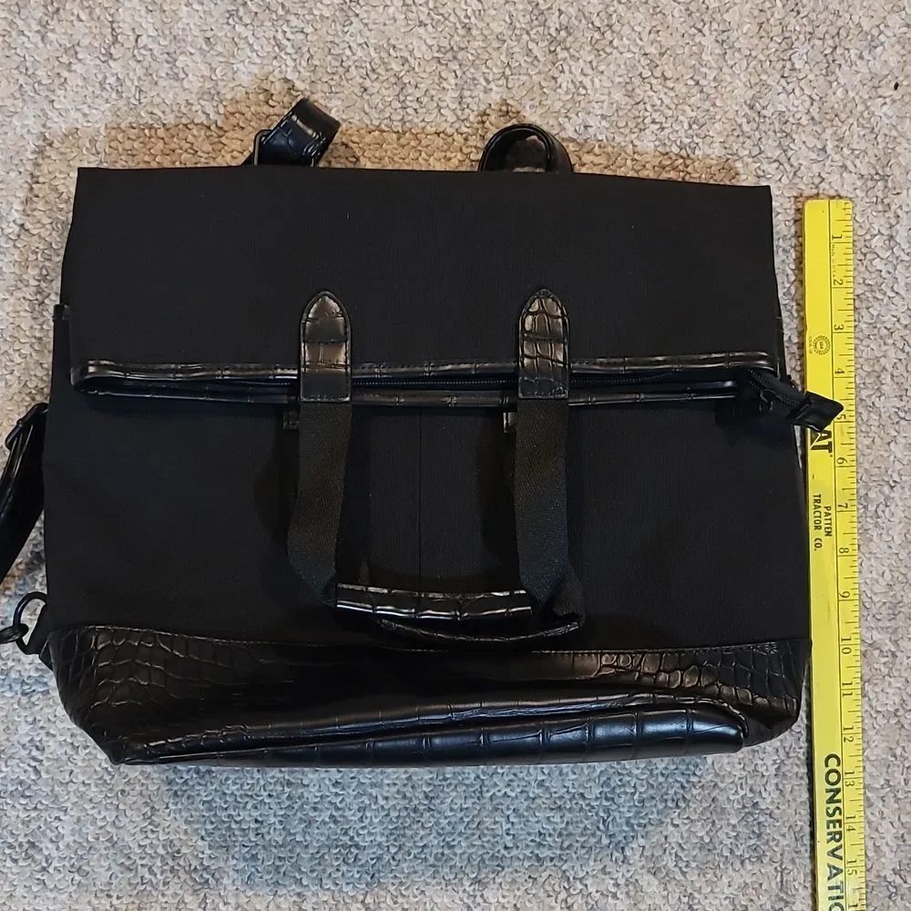 BEIS Black Travel Backpack Tote